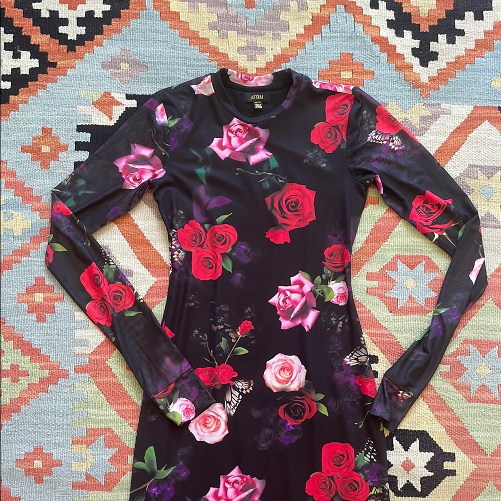 AFRM Didi Rose Maxi Dress - XS